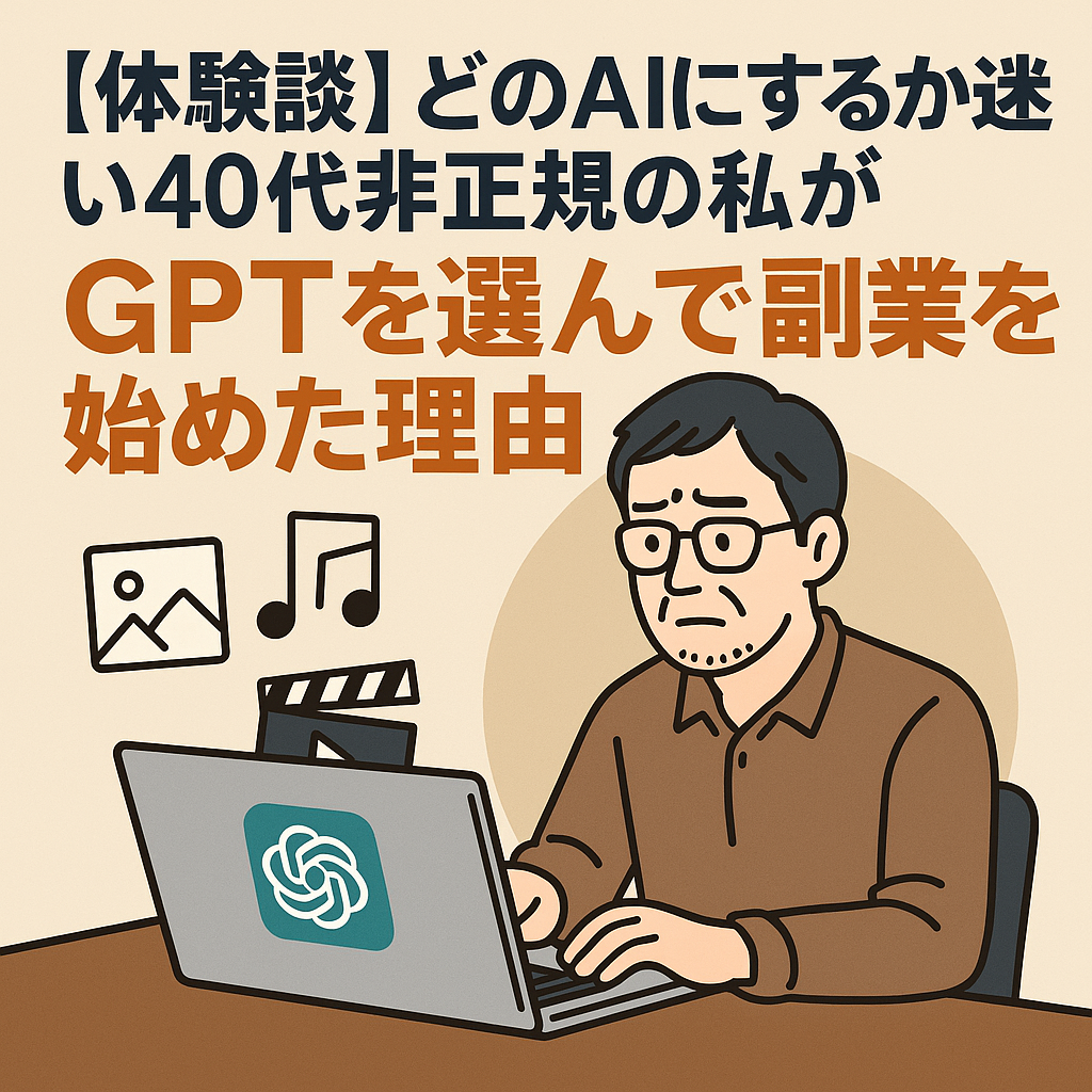 GPTを選んで副業を始めた理由